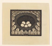 Bird's nest with eggs, 1887-1924. Creator: Julie de Graag