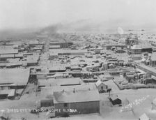 Bird's eye view of Nome with snow, between c1900 and c1930. Creator: Lomen Brothers