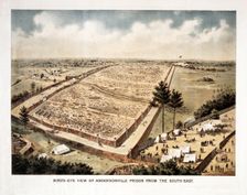 Bird's-Eye View of Andersonville Prison, from the South-East, c.1890