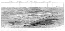 Bird's-eye view of defences, Sherpore cantonment, showing positions of troops in garrison, 1880. Creator: Unknown