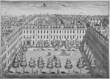 Bird's-eye view of Devonshire Square, City of London, 1740. Artist: Sutton Nicholls