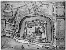 Bird's eye view of the Tower and Liberties as they appeared in 1597, London, 20th century
