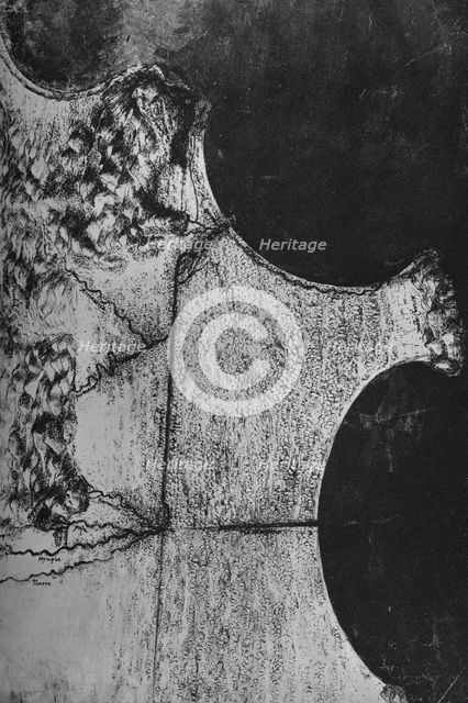'Bird's-Eye View of the Coast of Italy, North of Terracina', c1480 (1945). Artist: Leonardo da Vinci.