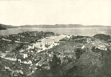Bird's eye view of the harbour, Bergen, Norway, 1895. Creator: Unknown