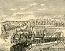 Bird's Eye View of the Old Charterhouse (c1872). Creator: Unknown