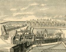 Bird's Eye View of the Old Charterhouse (c1872). Creator: Unknown