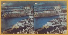 Bird's-eye view of Venice, about 1865. Creator: Unknown