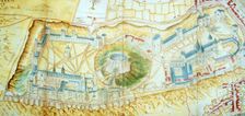 Bird's-eye view of Windsor Castle, 1607. Creator: John Norden