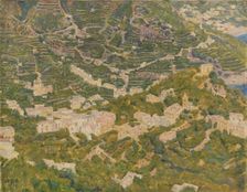 Bird's Eye View from Ravello towards Torello, 1891. Creator: Kristian Zahrtmann