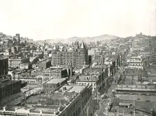 Bird's eye view from the tower of the Chronicle Building, San Francisco, USA, 1895. Creator: Unknown