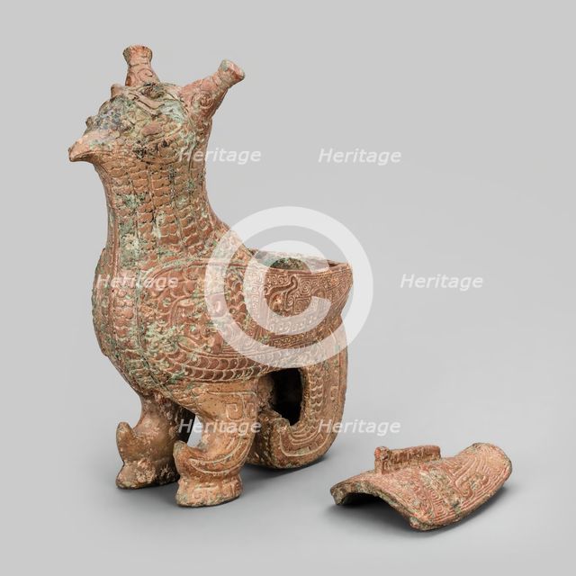 Bird-Shaped Container (zun), Late Shang dynasty (13th century-1046 B.C.). Creator: Unknown.