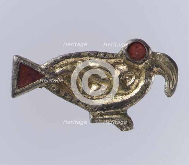 Bird-Shaped Brooch, Anglo-Saxon, 500-550. Creator: Unknown.