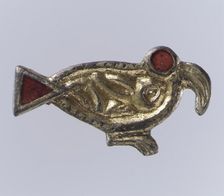 Bird-Shaped Brooch, Anglo-Saxon, 500-550. Creator: Unknown