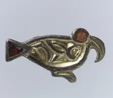 Bird-Shaped Brooch, Anglo-Saxon, 500-550. Creator: Unknown