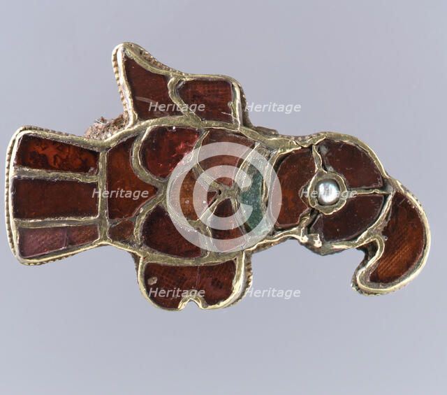 Bird-Shaped Brooch, Frankish, 500-600. Creator: Unknown.