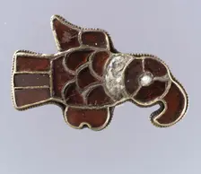 Bird-Shaped Brooch, Frankish, 500-600. Creator: Unknown
