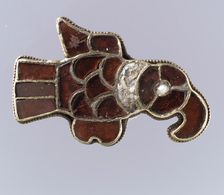 Bird-Shaped Brooch, Frankish, 500-600. Creator: Unknown