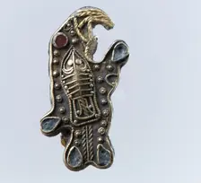 Bird-Shaped Brooch, Frankish, second half 6th century. Creator: Unknown