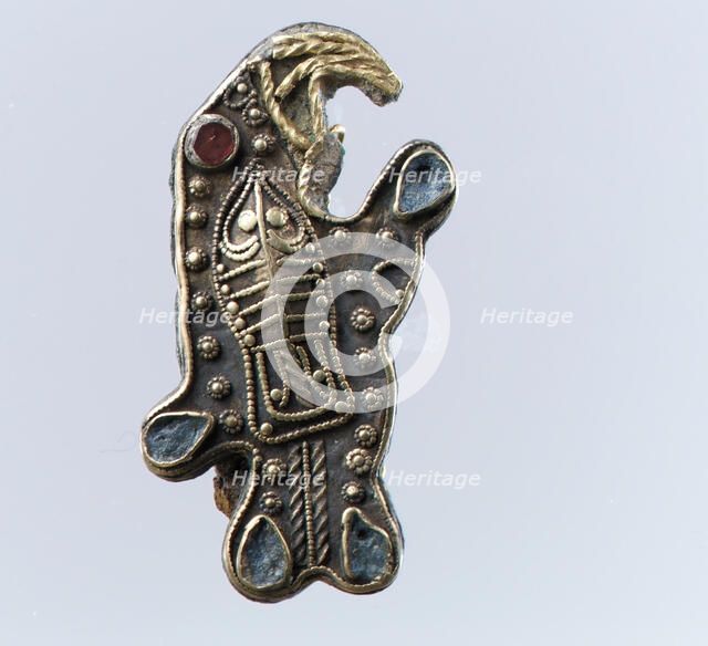 Bird-Shaped Brooch, Frankish, second half 6th century. Creator: Unknown.