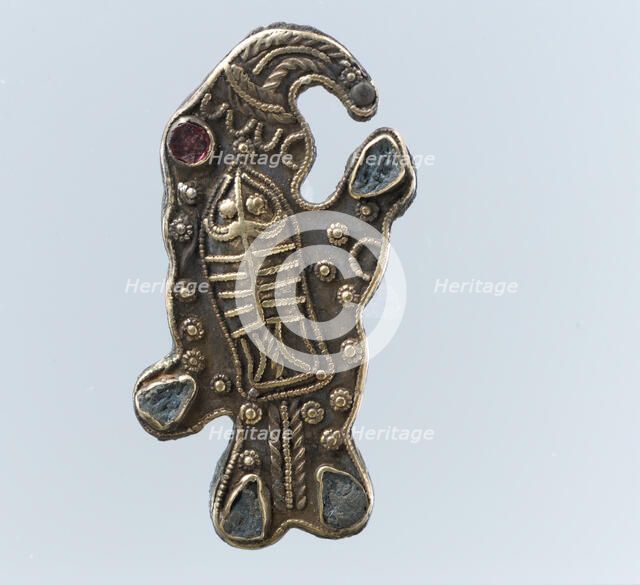 Bird-Shaped Brooch, Frankish, second half 6th century. Creator: Unknown.
