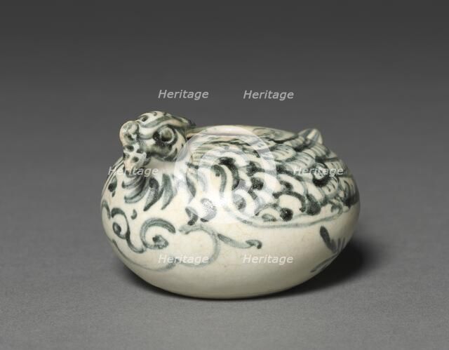 Bird-Shaped Jar, 1400s. Creator: Unknown.
