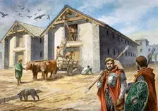 Birdoswald Roman Fort, c3rd century, (c1990-2010). Artist: Philip Corke