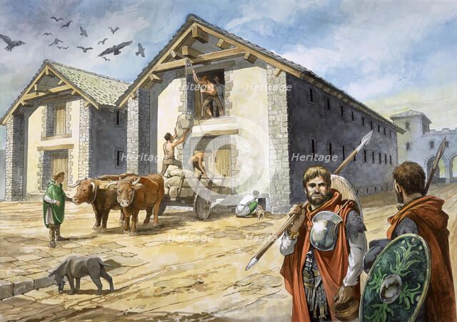 Birdoswald Roman Fort, c3rd century, (c1990-2010). Artist: Philip Corke.