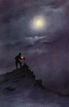 Birdie Bowers Reading The Thermometer on the Ramp, June 6th, 1911 (1913). Artist: Edward Wilson