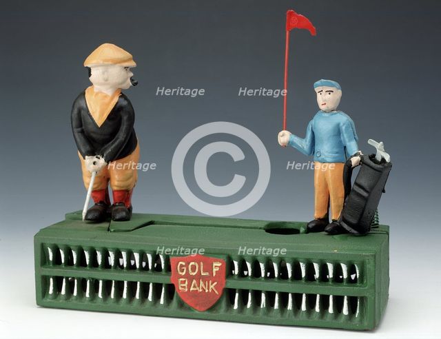 'Birdie Putt', money box, Taiwan, modelled on 1920s original. Creator: Unknown.