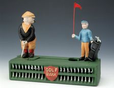 Birdie Putt money box, Taiwan, modelled on 1920s original. Creator: Unknown