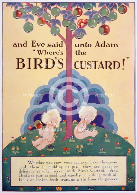 Bird's Custard advert, 1928. Artist: Unknown