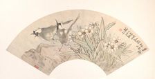 Birds and Narcissus, dated 1883. Creator: Xu Xiang