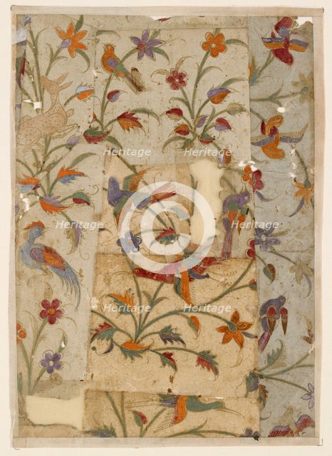 Birds and flowers, 17th century. Artist: Unknown.
