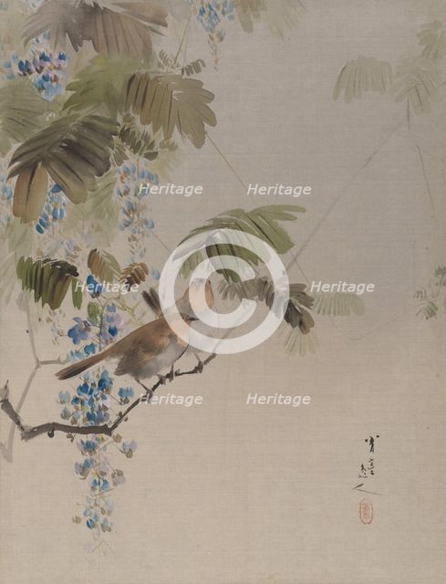 Birds and Flowers, ca. 1887. Creator: Watanabe Seitei.