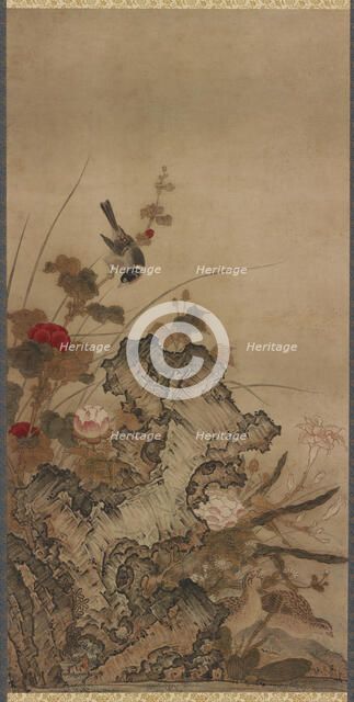 Birds and flowers, Edo period, 18th century. Creator: Unknown.