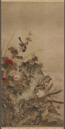 Birds and flowers, Edo period, 18th century. Creator: Unknown