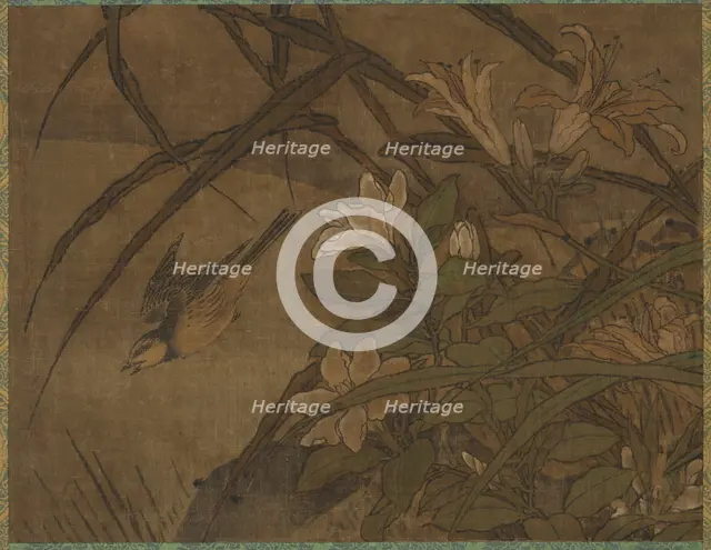Birds and Flowers, mid-1400s-early 1500s. Creator: Sessh? T?y? (Japanese, 1420-1506), attributed to.