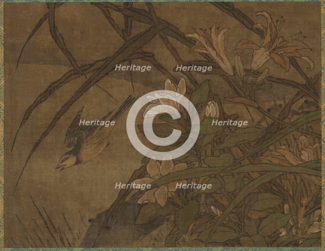 Birds and Flowers, mid-1400s-early 1500s. Creator: Sessh? T?y? (Japanese, 1420-1506), attributed to.