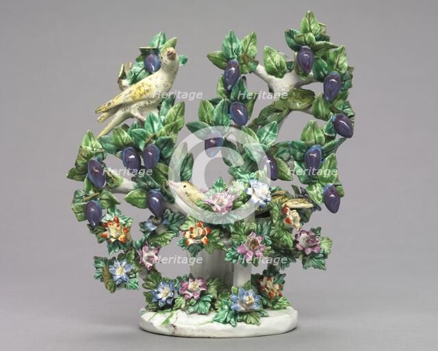 Birds and Plum Tree, 1760-1765. Creator: Unknown.