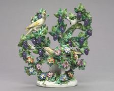 Birds and Plum Tree, 1760-1765. Creator: Unknown