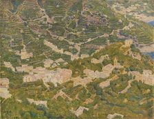 Bird's Eye View from Ravello towards Torello, 1891. Creator: Kristian Zahrtmann