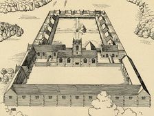 Bird's-eye view of Carthusian Monastery (1931). Artist: Charles Henry Bourne Quennell