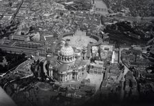 Bird's-eye view of Basilica of St. Peter in the Vatican, 1928. Creator: Mittelholzer; Walter (1894-1937)