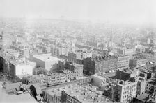 Birds eye view of N.Y.C. from roof of Consolidated Gas Building, 1913. Creator: Bain News Service