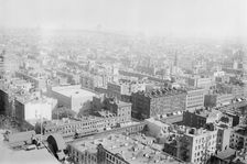 Birds eye view of N.Y.C. from roof of Consolidated Gas Building, 1913. Creator: Bain News Service