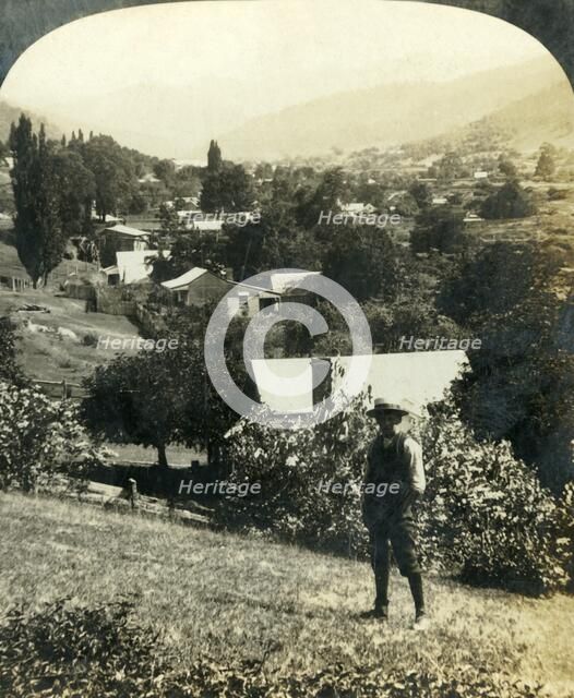 'Bird's-Eye View of Wandiligong, Victoria, Australia', c1909. Creator: George Rose.
