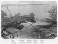 Birds-Eye View of the Straits of Kertch & Sea of Azoff c1870