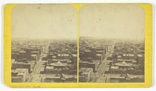 Bird's Eye View (South), 1873. Creator: Lovejoy & Foster