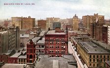 Bird's eye view, St Louis, Missouri, USA, 1910