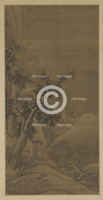 Birds in Wintry Trees, 16th-17th century. Creator: Unknown.